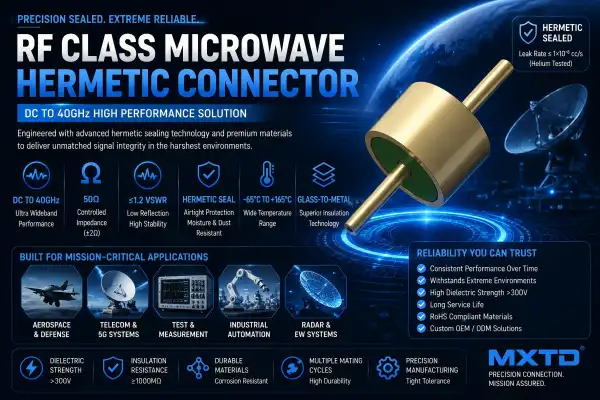 What Features Define a High-Quality RF Class Microwave Hermetic Connector?